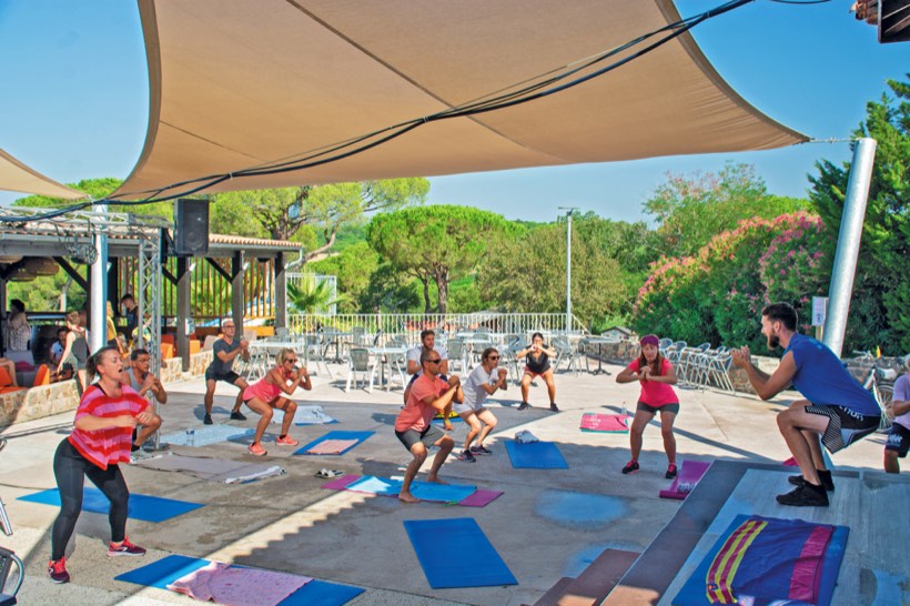 Salle de fitness du village